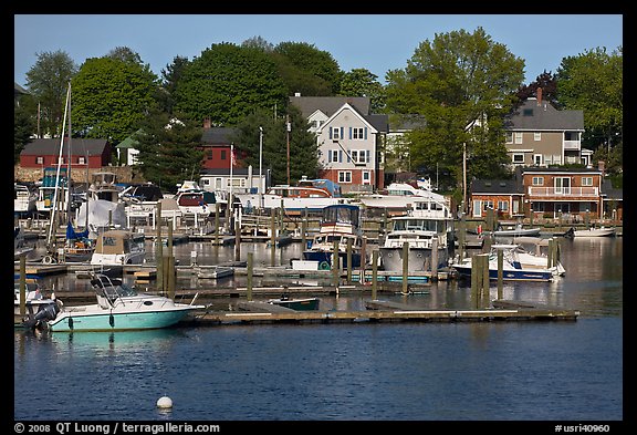 Recreational harbor on the Providence River. Providence, Rhode Island, USA