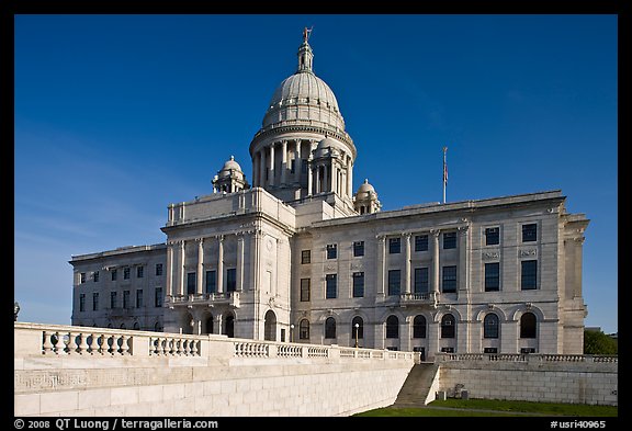 North Facade of Rhode	Island capitol. Providence, Rhode Island, USA (color)