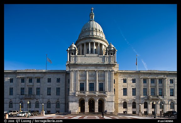 North Facade of Rhode	Island State House. Providence, Rhode Island, USA