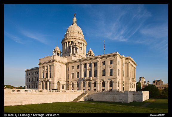Rhode Island State House. Providence, Rhode Island, USA (color)