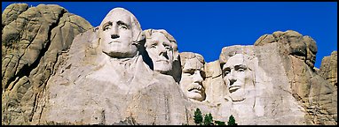US Presidents, Mount Rushmore National Memorial. South Dakota, USA (Panoramic color)