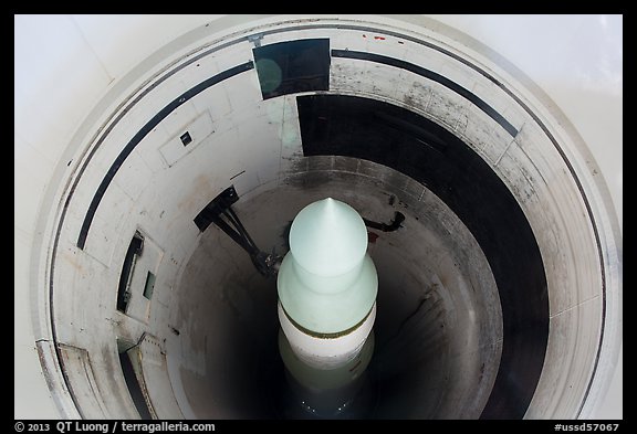 Minuteman II missile in silo. Minuteman Missile National Historical Site, South Dakota, USA