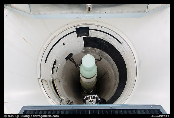 Intercontinental nuclear missile silo. Minuteman Missile National Historical Site, South Dakota, USA (color)