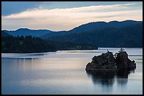 Islets in Pactola Reservoir. Black Hills, South Dakota, USA (color)