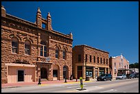 City Hall on main street, Hot Springs. Black Hills, South Dakota, USA (color)