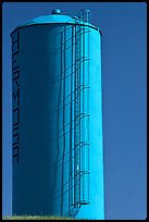 Blue water tower. South Dakota, USA