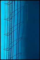 Blue water tower detail. South Dakota, USA ( color)