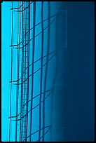 Blue water tower detail. South Dakota, USA ( color)