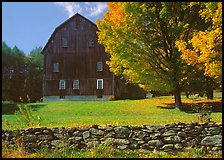 Lee Farm on Ridge Road. Vermont, New England, USA (color)