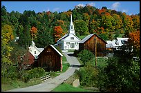 Waits River village. Vermont, New England, USA
