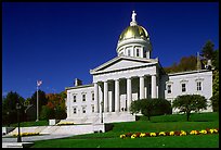 State House, Montpellier. Vermont, New England, USA (color)