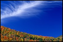 Hills and cloud, Green Mountains. Vermont, New England, USA