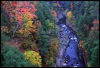 Quechee Gorge in autumn. Vermont, New England, USA