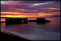 Sunset over Lake Superior, Apostle Islands National Lakeshore. Wisconsin, USA