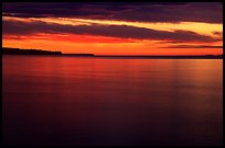 Apostle Islands National Lakeshore at sunset. Wisconsin, USA (color)