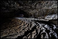 Lava flow floor in Buffalo Cave. Craters of the Moon National Monument and Preserve, Idaho, USA ( color)