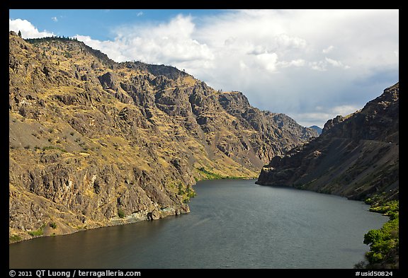 Hells Canyon Reservoir. Hells Canyon National Recreation Area, Idaho and Oregon, USA