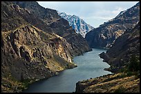 Snake River Gorge. Hells Canyon National Recreation Area, Idaho and Oregon, USA (color)