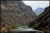 Basalt cliffs. Hells Canyon National Recreation Area, Idaho and Oregon, USA (color)