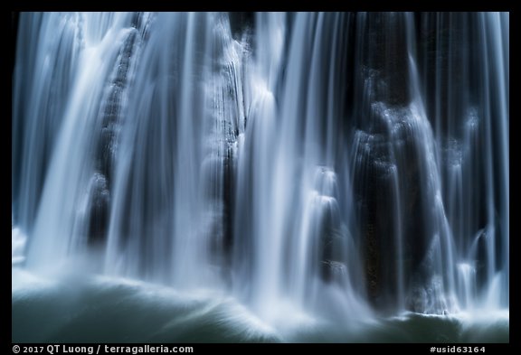 Bridal Veil Fall detail. Idaho, USA (color)