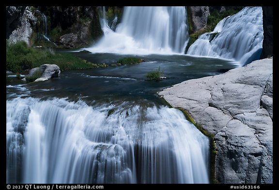 Tiers and pool, Shoshone Falls. Idaho, USA (color)