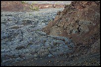 Hardened lava flow inside North Crater. Craters of the Moon National Monument and Preserve, Idaho, USA ( color)