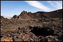 Lava tube opening inside North Crater. Craters of the Moon National Monument and Preserve, Idaho, USA ( color)