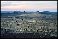 Watchman and Sentinel cinder cones from Echo Crater. Craters of the Moon National Monument and Preserve, Idaho, USA ( color)