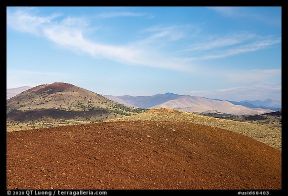 North Laidlaw Butte from Echo Crater. Craters of the Moon National Monument and Preserve, Idaho, USA (color)