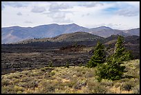 Blue Dragon Flow and Big Sink. Craters of the Moon National Monument and Preserve, Idaho, USA ( color)