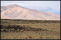 Little Park kipuka edge and Pioneer Mountains. Craters of the Moon National Monument and Preserve, Idaho, USA ( color)