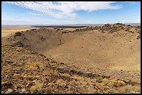 Bear Den Butte cinder cone crater. Craters of the Moon National Monument and Preserve, Idaho, USA ( color)