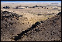 Lava rocks on breach of Bear Den Butte crater. Craters of the Moon National Monument and Preserve, Idaho, USA ( color)