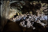 Bear Trap Cave lava tube. Craters of the Moon National Monument and Preserve, Idaho, USA ( color)