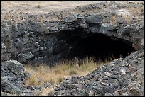 Bear Trap Cave entrance. Craters of the Moon National Monument and Preserve, Idaho, USA ( color)