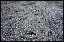 Pahoehoe lava cascades from Pilar Butte. Craters of the Moon National Monument and Preserve, Idaho, USA ( color)