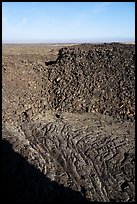 Pit crater, Pilar Butte. Craters of the Moon National Monument and Preserve, Idaho, USA ( color)