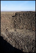 Pit crater, Pilar Butte. Craters of the Moon National Monument and Preserve, Idaho, USA ( color)