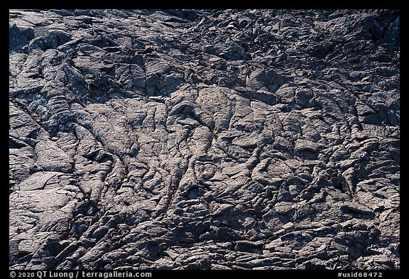 Hardened former lava lake surface, Pilar Butte. Craters of the Moon National Monument and Preserve, Idaho, USA