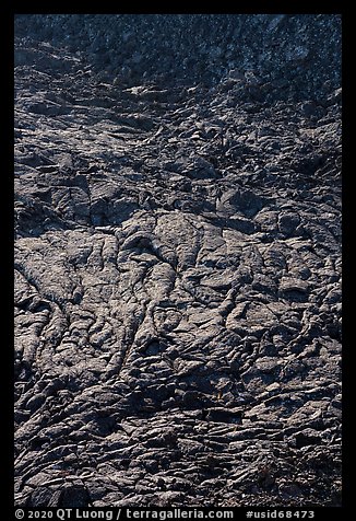 Hardened lava lake, Pilar Butte. Craters of the Moon National Monument and Preserve, Idaho, USA