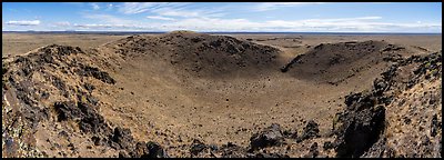 Bear Den Butte. Craters of the Moon National Monument and Preserve, Idaho, USA (Panoramic color)