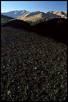 Dark pumice, Craters of the Moon National Monument. Idaho, USA (color)