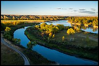 Lewis and Clark Decision Point, late afternoon. Upper Missouri River Breaks National Monument, Montana, USA ( color)