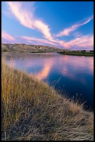 Brilliant clouds at dawn, Wood Bottom. Upper Missouri River Breaks National Monument, Montana, USA ( color)