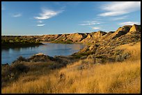 Bluffs above Wood Bottom. Upper Missouri River Breaks National Monument, Montana, USA ( color)