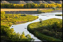 Arm of the Missouri River and the Marias River. Upper Missouri River Breaks National Monument, Montana, USA ( color)