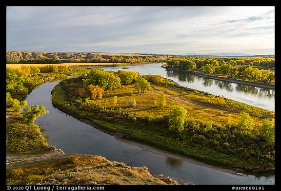 Lewis and Clark Decision Point, early morning. Upper Missouri River Breaks National Monument, Montana, USA