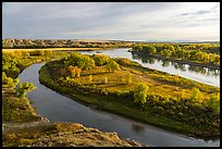 Lewis and Clark Decision Point, early morning. Upper Missouri River Breaks National Monument, Montana, USA ( color)