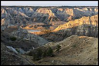 Rugged badlands surrouding Missouri River. Upper Missouri River Breaks National Monument, Montana, USA ( color)