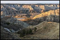 Rugged badlands surrouding Missouri River. Upper Missouri River Breaks National Monument, Montana, USA ( color)